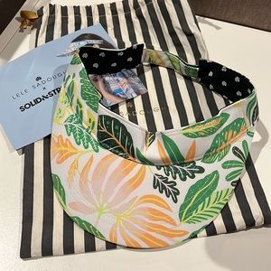 NWOT, Lele Sadoughi X Solid and Striped visor